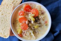 Homestyle German Bratwurst, Sauerkraut & Potato Soup