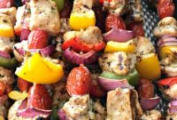 Grilled Chicken Fajita Skewers