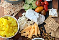 Sun-Kissed Mezze Platter with Creamy Cauliflower Hummus