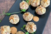 Crispy Reuben Wonton Pockets