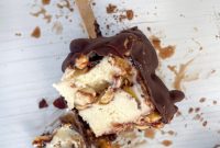Homemade Peanut Fudge Ice Cream Treats