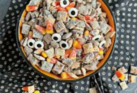 Spooktacular Double Peanut Butter Muddy Buddies