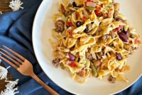 One-Pan Wonder: Five-Bean Beef and Noodle Skillet