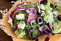 Crispy Parmesan Salad Bowls