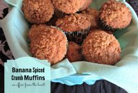 Golden Spiced Banana Streusel Muffins