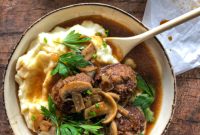 Classic Salisbury Steak Meatballs