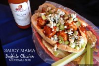 Saucy Mama Buffalo Chicken Meatball Sub