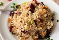 Jeweled Cranberry Almond Pilaf