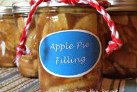 Homemade Apple Pie Filling Jars