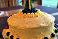 Blueberry Burst Lemonade Cake