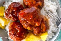 Pineapple Glazed Hawaiian Ham Bites