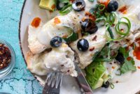 Creamy White Chicken Enchiladas