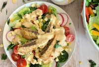 Crispy Southwestern Steak Salad with Chipotle Ranch