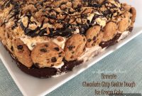 Decadent Brownie & Chocolate Chip Cookie Dough Ice Cream Cake