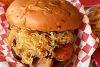 Smoky Sausage & Tangy Kraut Sandwiches