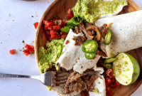 Tender Slow Cooker Pulled Beef Burritos