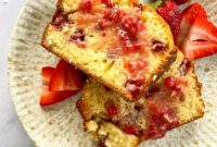 Sweet Glazed Strawberry Loaf