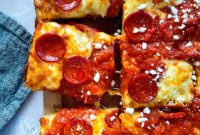 Homemade Detroit Style Pizza Perfection