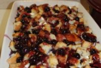 Indulgent Homemade Blueberry Strata