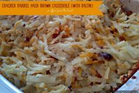 Cracker Barrel Hash Brown Casserole Copycat with Bacon