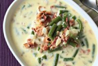 Smoky Bacon, Potato and Green Bean Soup