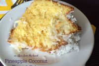 Tropical Pineapple Coconut Tunnel Cake
