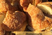 Homemade Sausage, Egg and Cheese Croissant Sandwiches