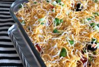 Elevated Mexican Layered Bean Dip