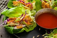 Spicy Buffalo Chicken Lettuce Cups