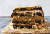 Coffee Donut Swirl Ice Cream Cake