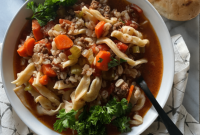 Homestyle Hamburger Comfort Soup