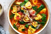 Hearty Tortellini Sausage Soup