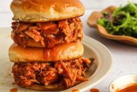 Sweet & Tangy Dr. Pepper BBQ Pork Sandwiches