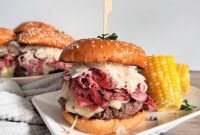 Deli Style Pastrami Kraut Burger