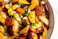 One-Dish Air Fryer Sausage and Potatoes