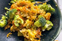 Cheesy Broccoli Rice Comfort Bake