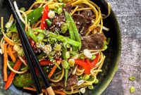 Savory Beef Lo Mein