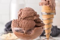 Homemade No Churn Chocolate Malt Ice Cream