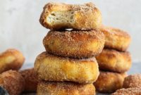 Golden Air Fryer Biscuit Doughnuts