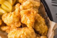 Hot Honey Glazed Crispy Popcorn Chicken