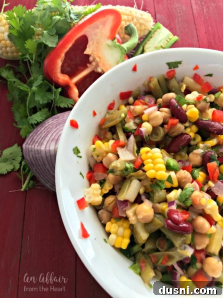 Four-Bean Fiesta Salad 2 Mexican Four Bean Salad