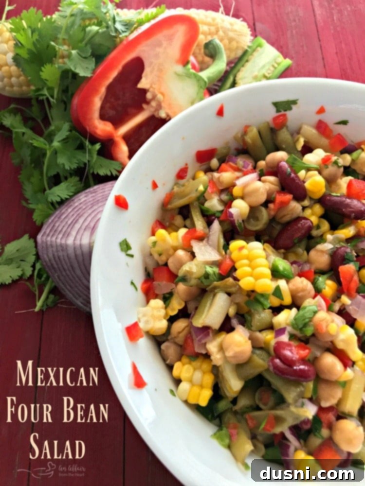 Four-Bean Fiesta Salad 9 Mexican Four Bean Salad