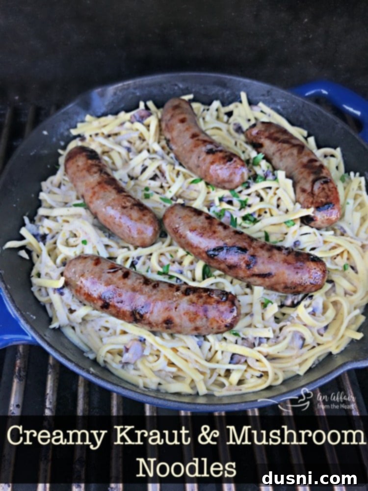 Velvety Kraut and Mushroom Noodles 11 Creamy Kraut & Mushroom Noodles - An Affair from the Heart