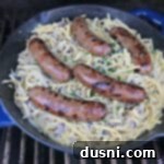 Velvety Kraut and Mushroom Noodles 13 Creamy Kraut & Mushroom Noodles cooking