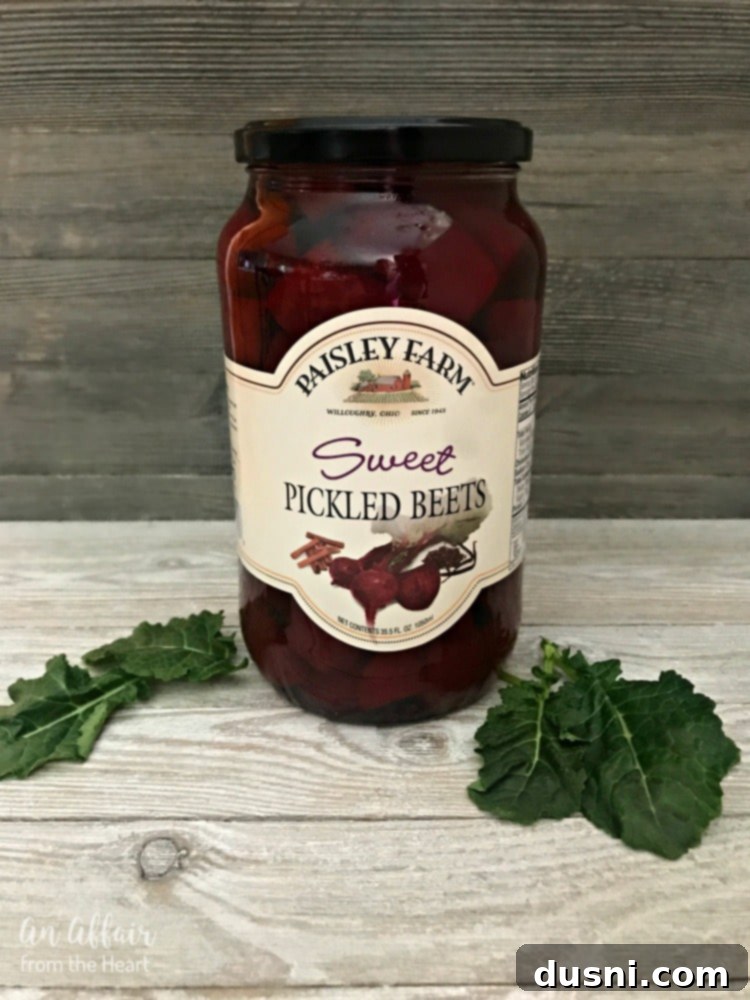 Honey Bourbon Beets & Kale Crunch 6 Paisley Farm Sweet Picked Beets