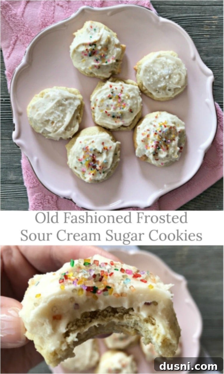 Homestyle Frosted Sour Cream Sugar Cookies 4 Old Fashioned Frosted Sour Cream Sugar Cookies - An Affair from the Heart