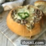 Loaded Philly Cheesesteak Soup 16 Philly Cheese Steak Soup in a Bread Bowl