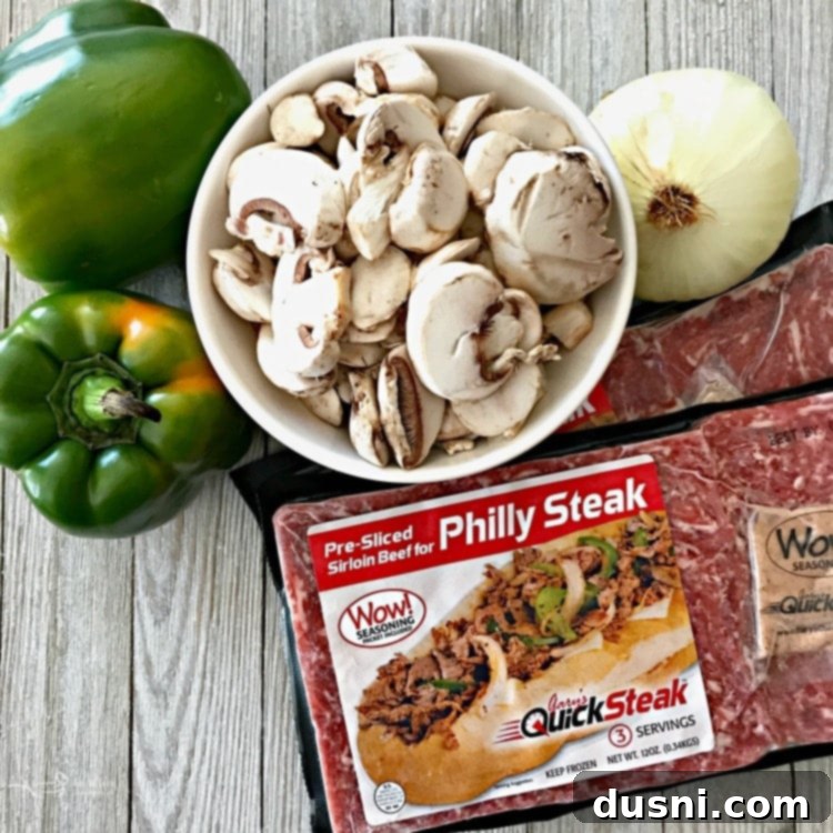 Loaded Philly Cheesesteak Soup 9 Gary's Quicksteak Soup Ingredients