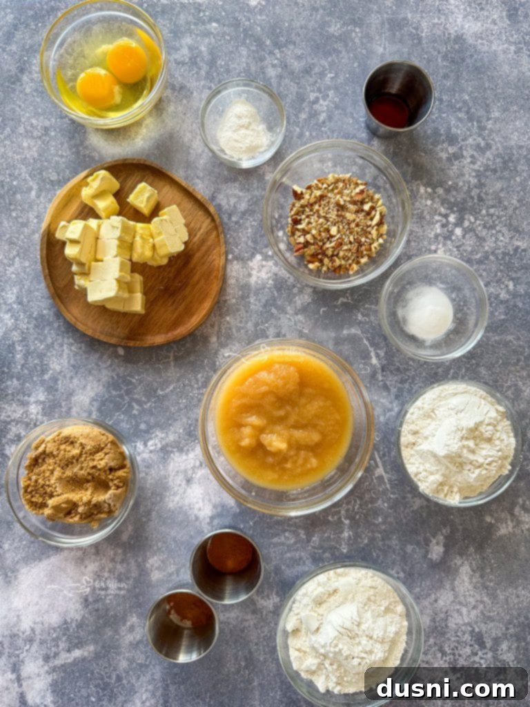 Spiced Applesauce Coffee Cake 4 Applesauce coffee cake cooling on a wire rack