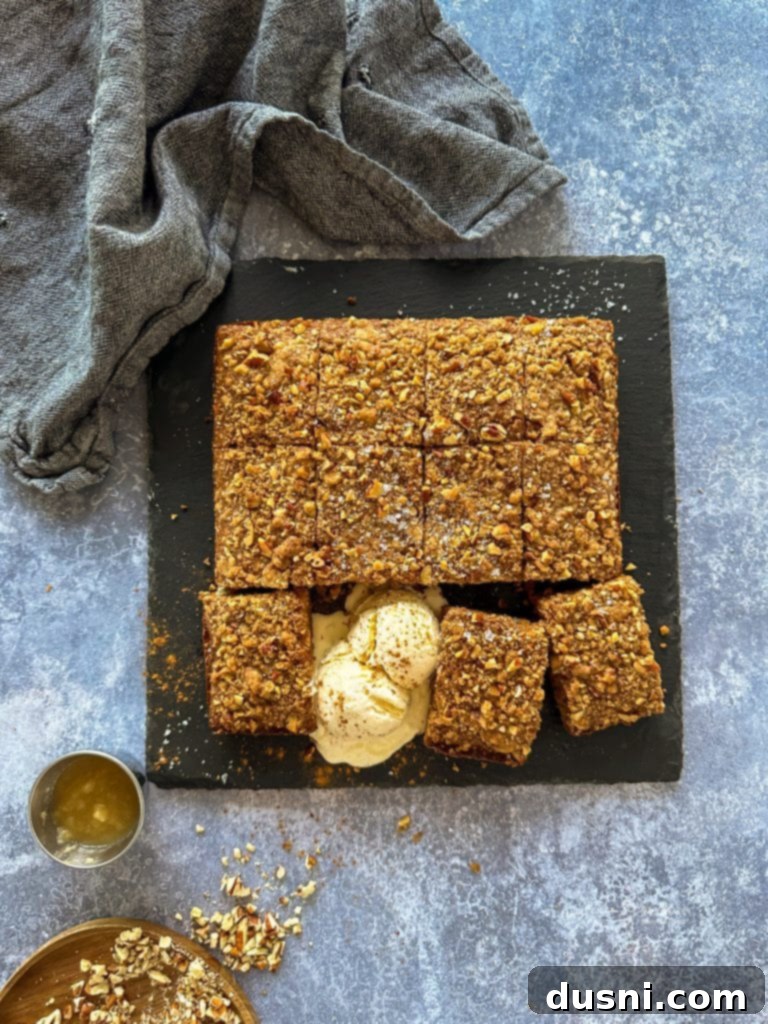 Spiced Applesauce Coffee Cake 5 Ingredients for applesauce coffee cake laid out on a table